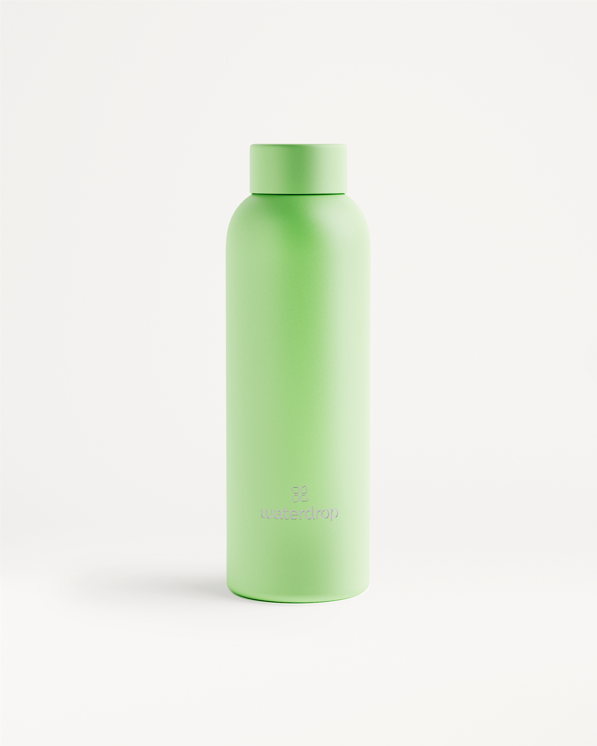 Classic Thermo Steel bottle, double-walled stainless steel, shown in a cylindrical design with a lid, keeps drinks cold for 24 hours or hot for 12 hours.