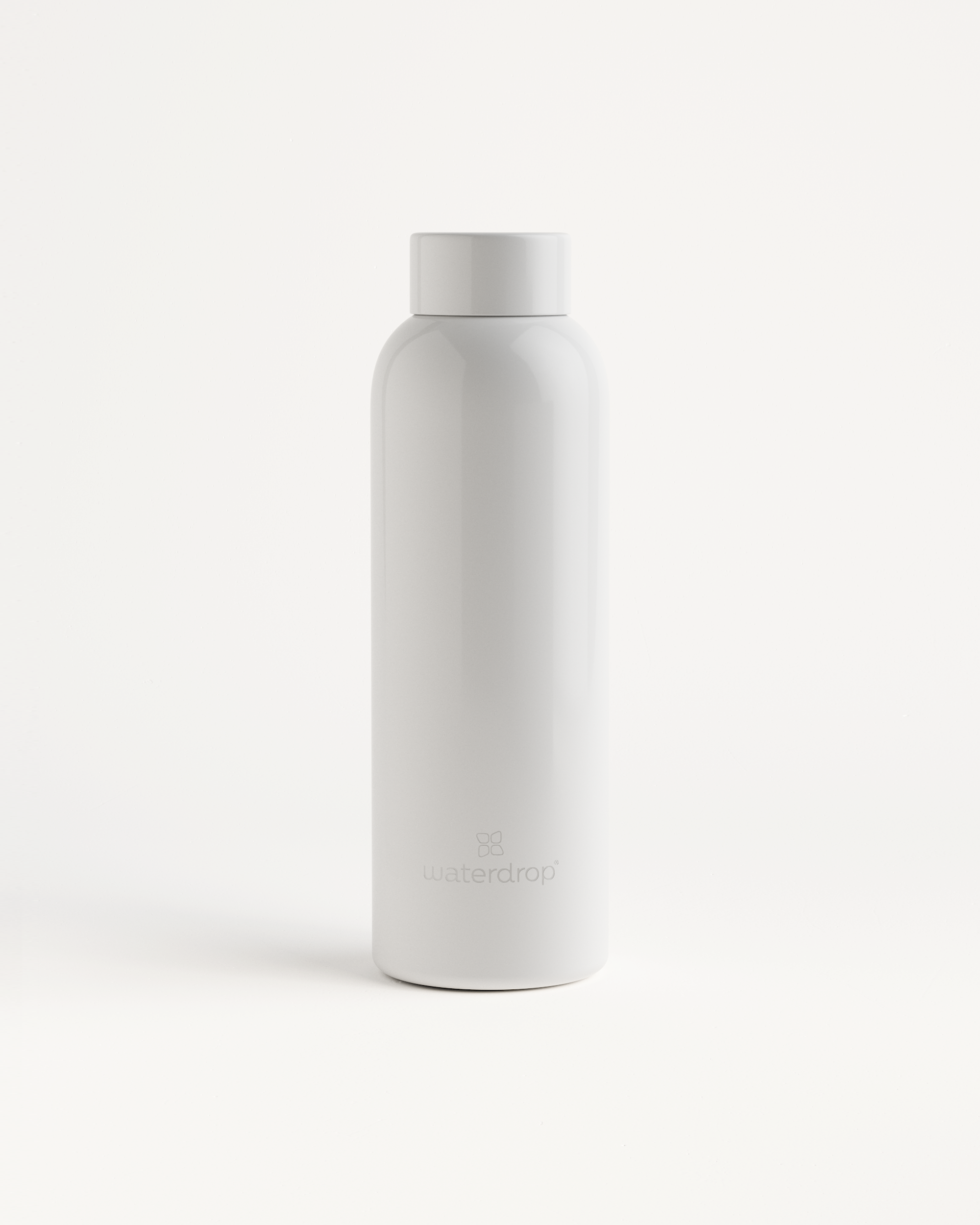 Glossy Stainless Steel Bottle (600ml) | waterdrop®