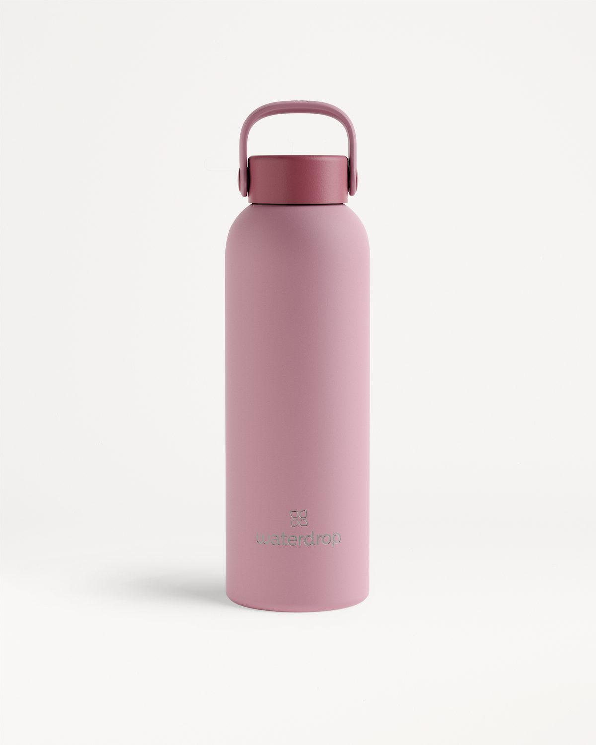 Thermo Steel Bottle · Carry Cap in matte finish, featuring a built-in carry handle, keeps drinks cold for 24 hours or hot for 12.