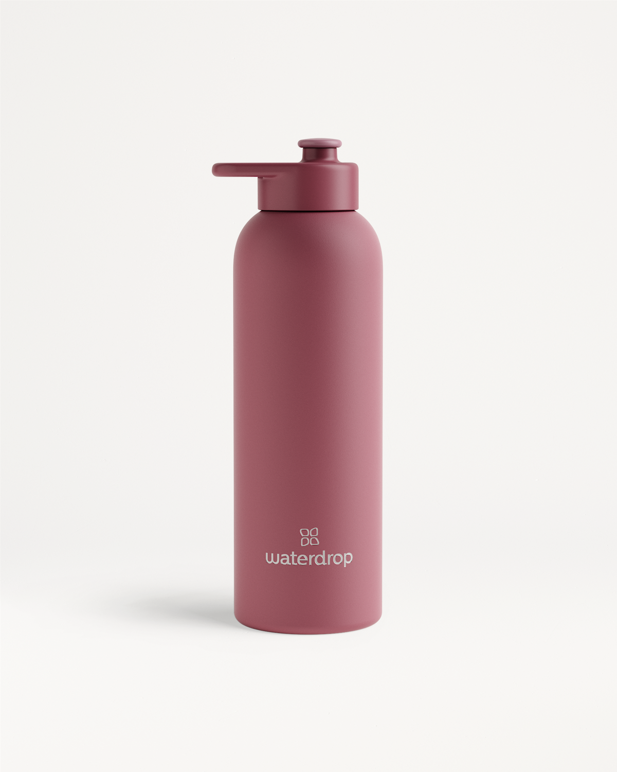Thermo Steel Bottle · Pull-Up Cap, featuring a matte finish, cylindrical shape, and flip-up spout, designed to maintain beverage temperature for extended periods.
