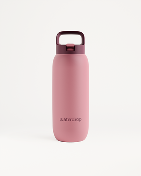 All-Purpose Thermo Straw Lid bottle by waterdrop®, insulated for 24-hour cold.