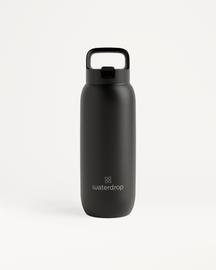 All-Purpose Thermo Straw Lid water bottle with wide-loop handle.
