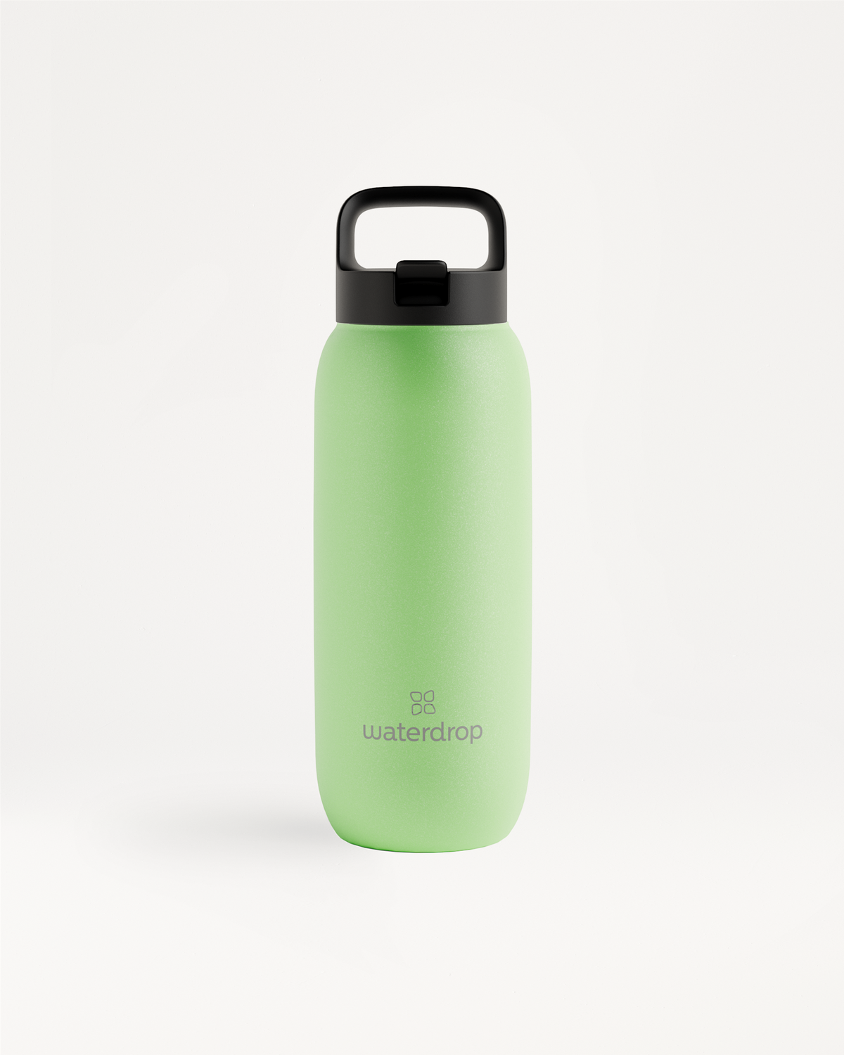 All-Purpose Thermo Straw Lid insulated water bottle with carry handle.