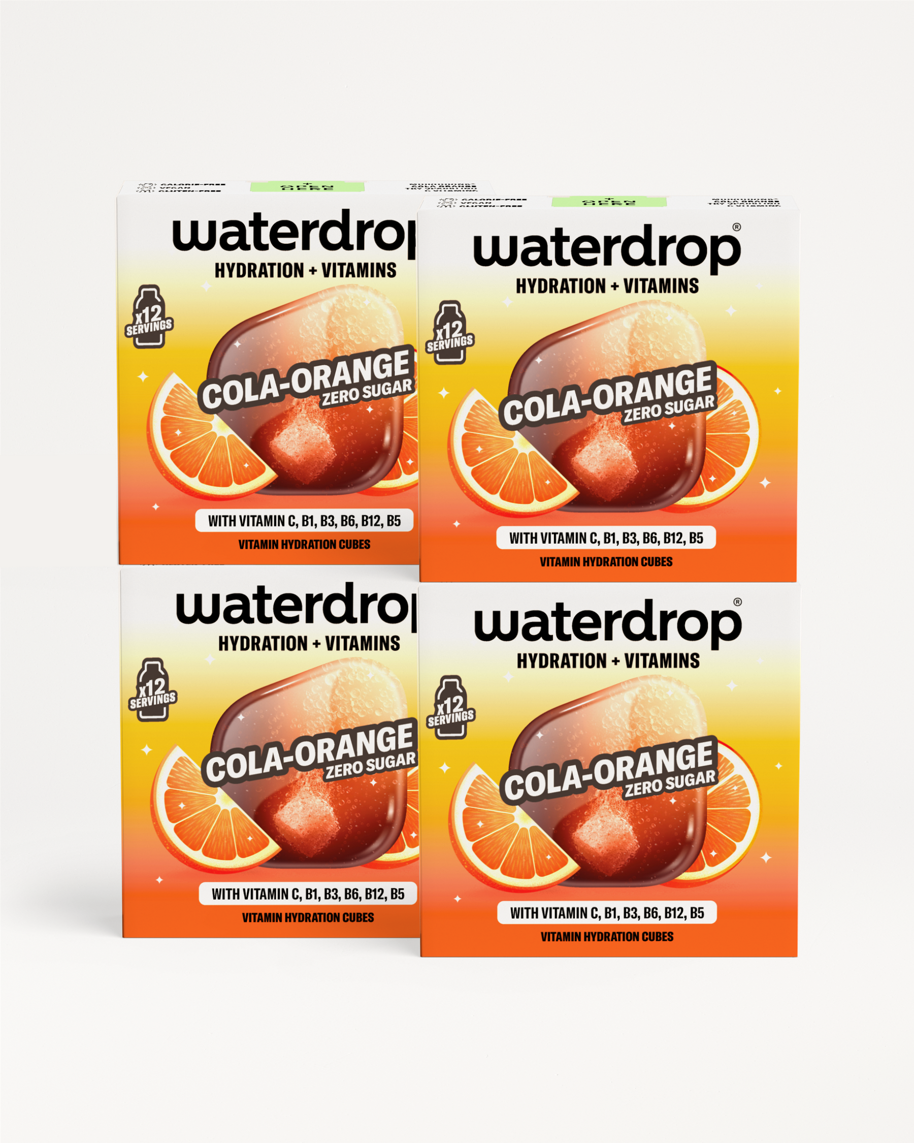 COLA ORANGE 3+1 vitamin hydration cubes.