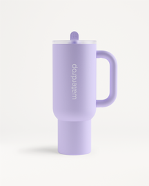 Fusion Explorer Thermo Tumbler close-up, featuring a sleek cylindrical design with a handle, embodying stylish drinkware innovation for hot or cold beverages.