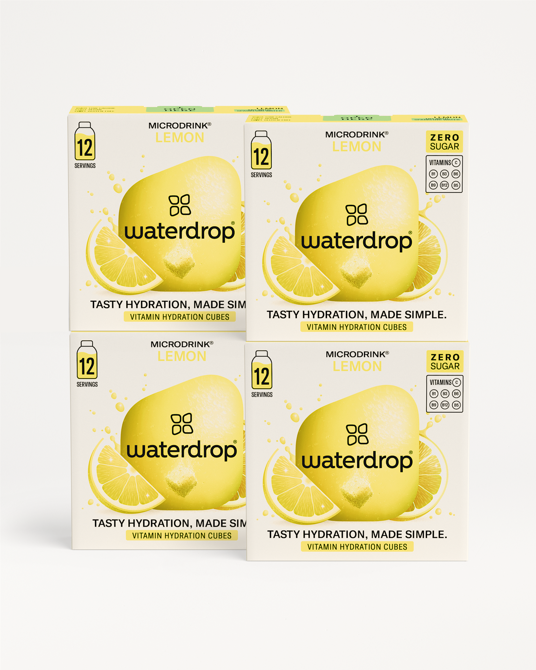 Close-up of Limited Collection 3+1 water drops, showcasing the label and boxed set, highlighting the BUY 3, GET 1 FREE offer.