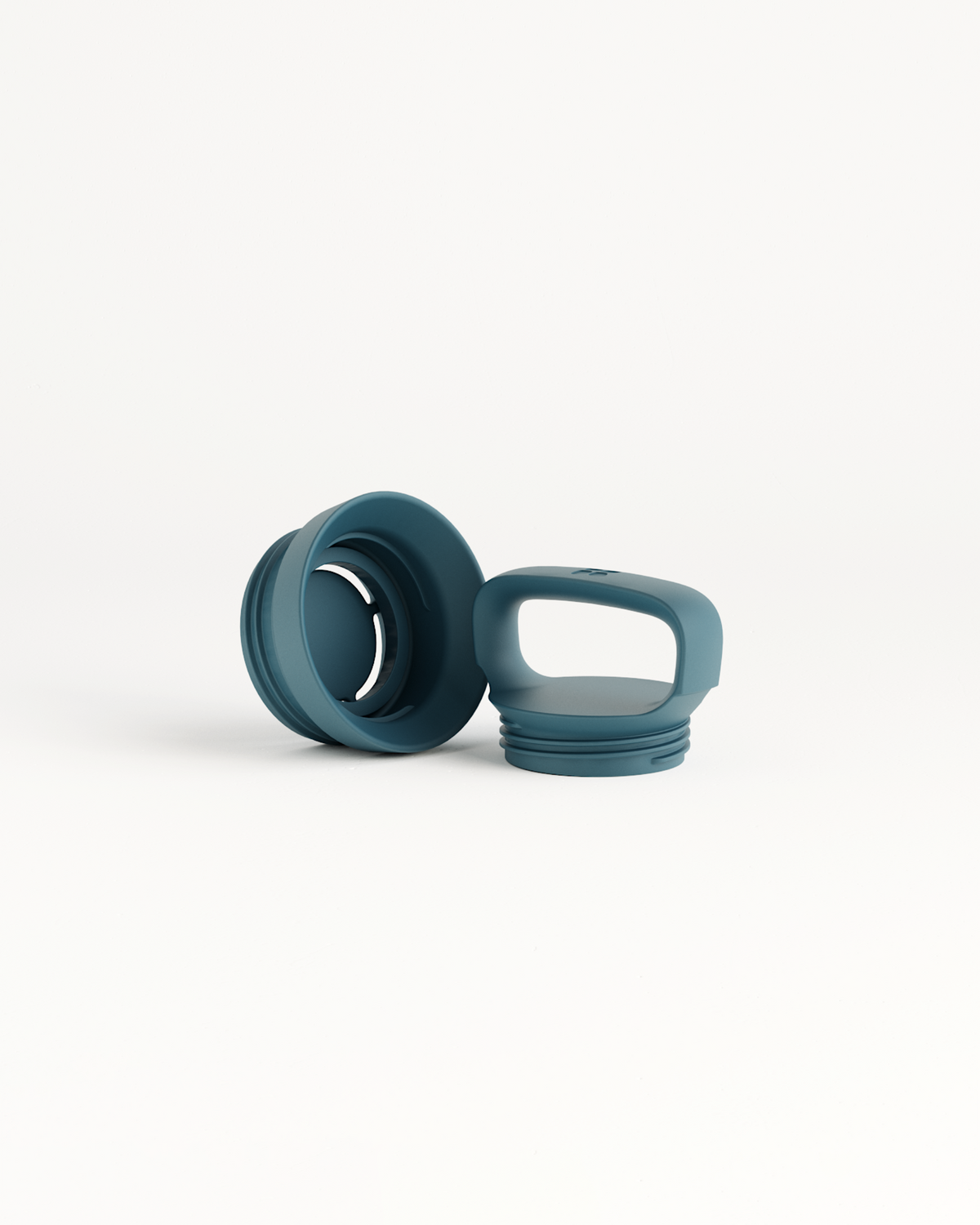 Loop Lid with handle and threaded splash guard.