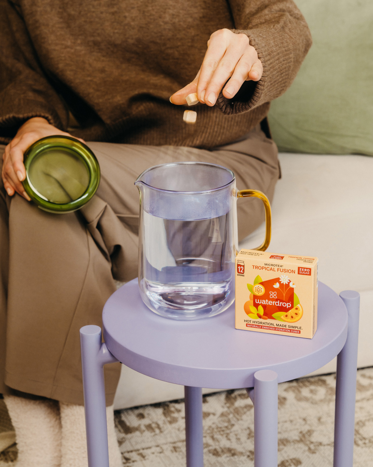 Double Walled Glass Carafe Limited Edition waterdrop