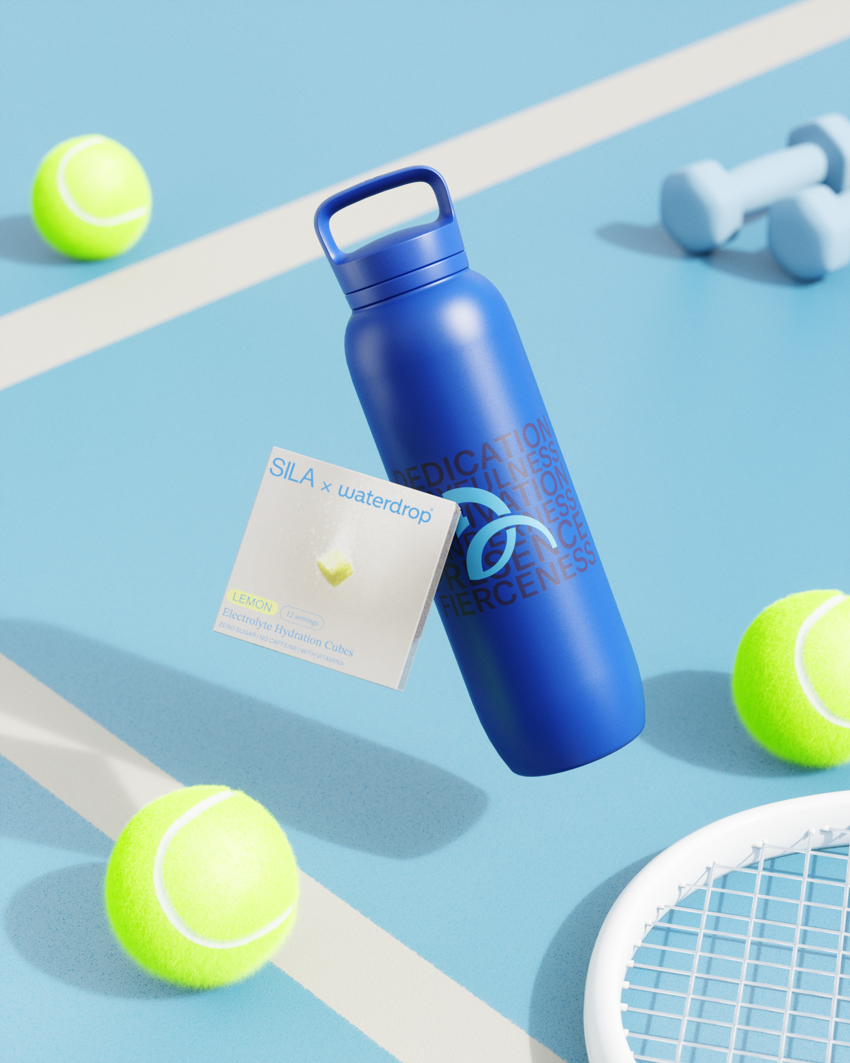 Novak Djokovic Thermo Bottle with Drinking Lid | waterdrop®