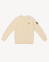 Sweater men off-white with logo detail.