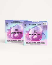 Summer Fusion Twin Pack with close-ups of logos and labels, highlighting the enticing options of Wildberry Fusion and Paradise Fusion for your perfect summer choice.