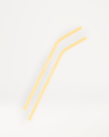 Summer Glass Straws: Two sturdy borosilicate glass straws, elegantly designed for durability and style, perfect for eco-conscious sipping. Limited Edition, available while stocks last.