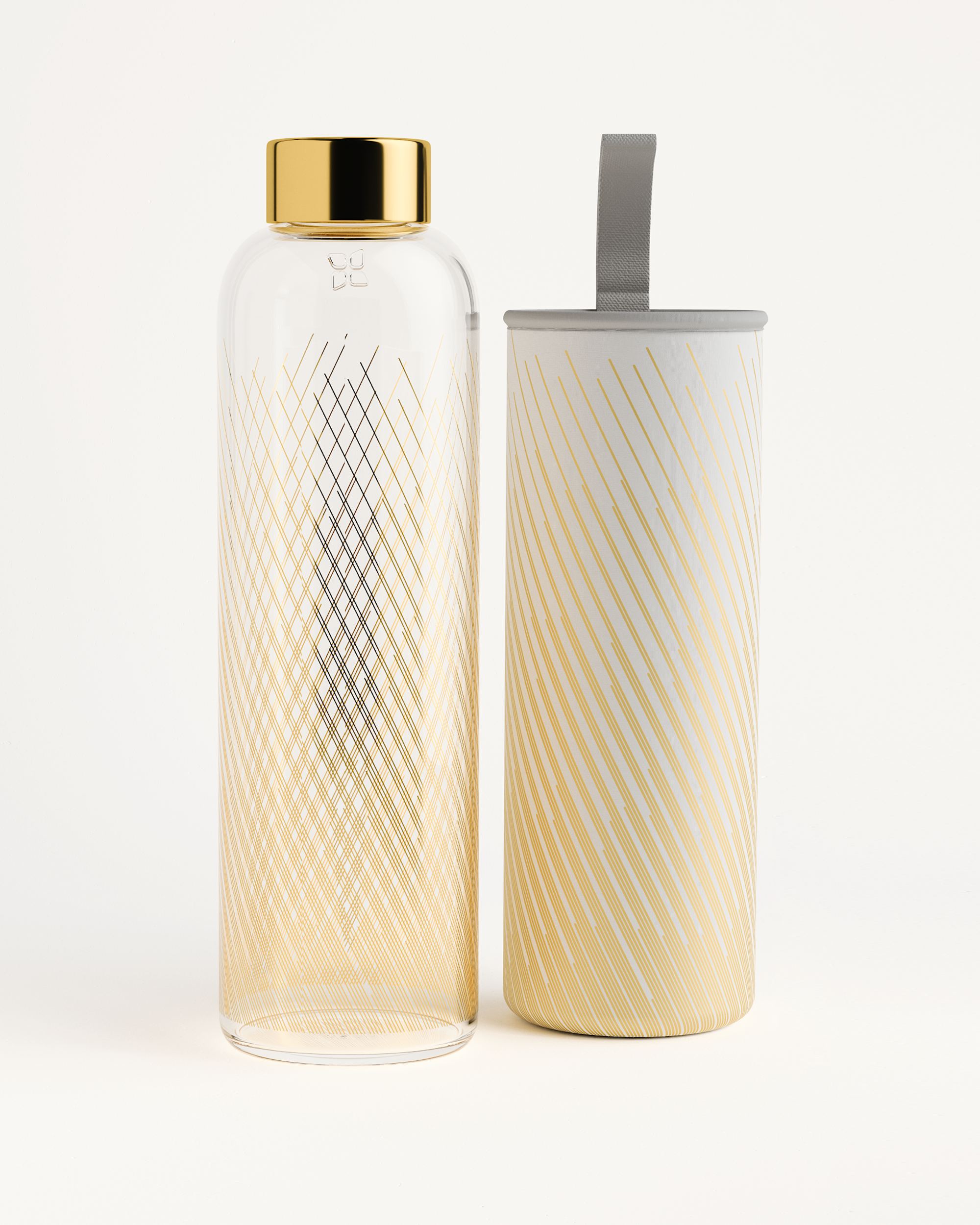 White Louis Vuitton Cold Hot Drinking Thermos Water Bottle